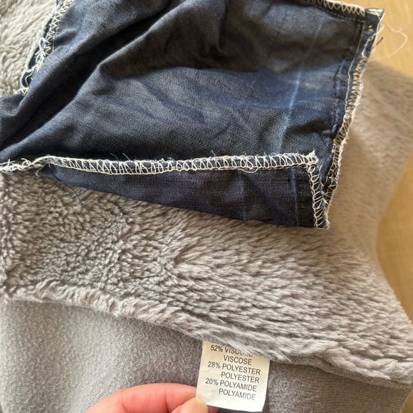 Lola Teddy Jacket Faux Fur cardigan snap closure, pockets - Picture 6 of 7